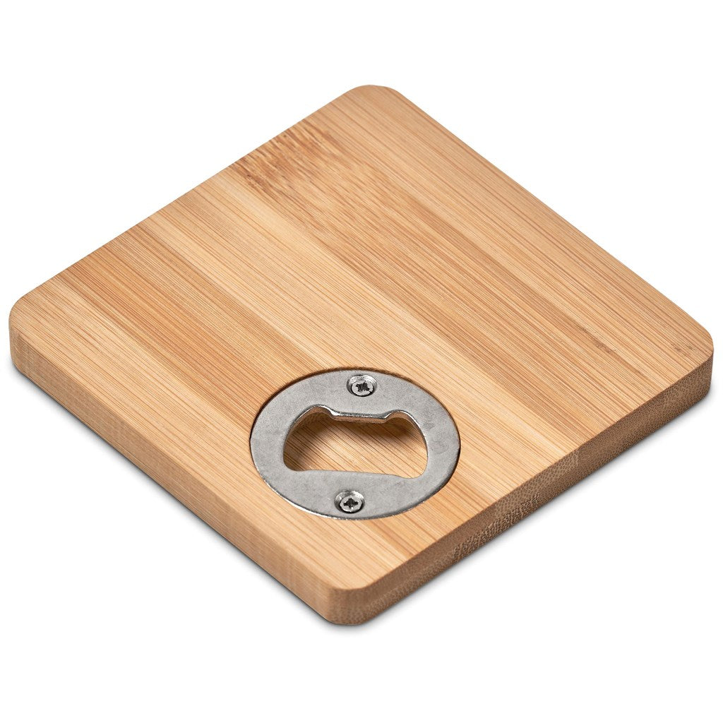 Altitude Drifter Bamboo Bottle Opener Coaster - Image 3
