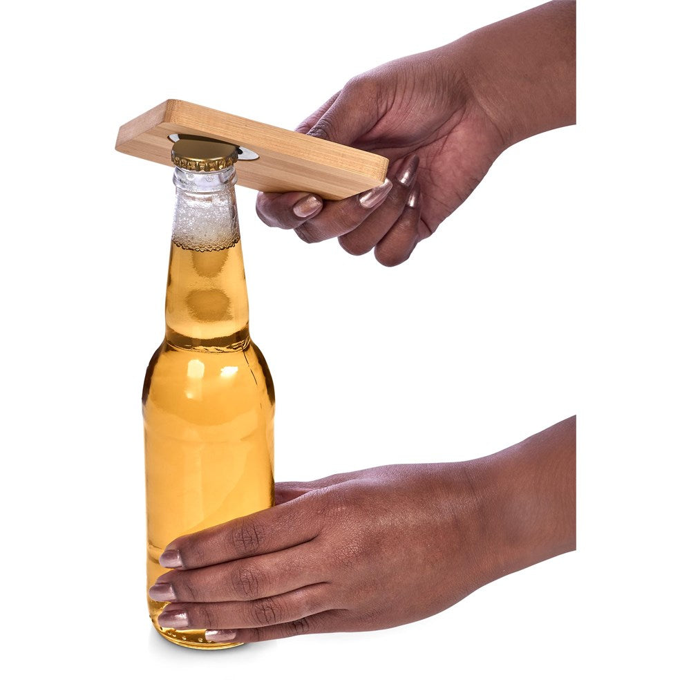 Altitude Drifter Bamboo Bottle Opener Coaster - Image 6