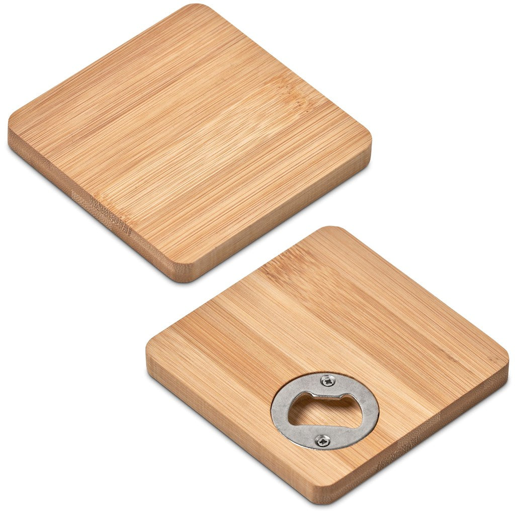 Altitude Drifter Bamboo Bottle Opener Coaster - Image 2
